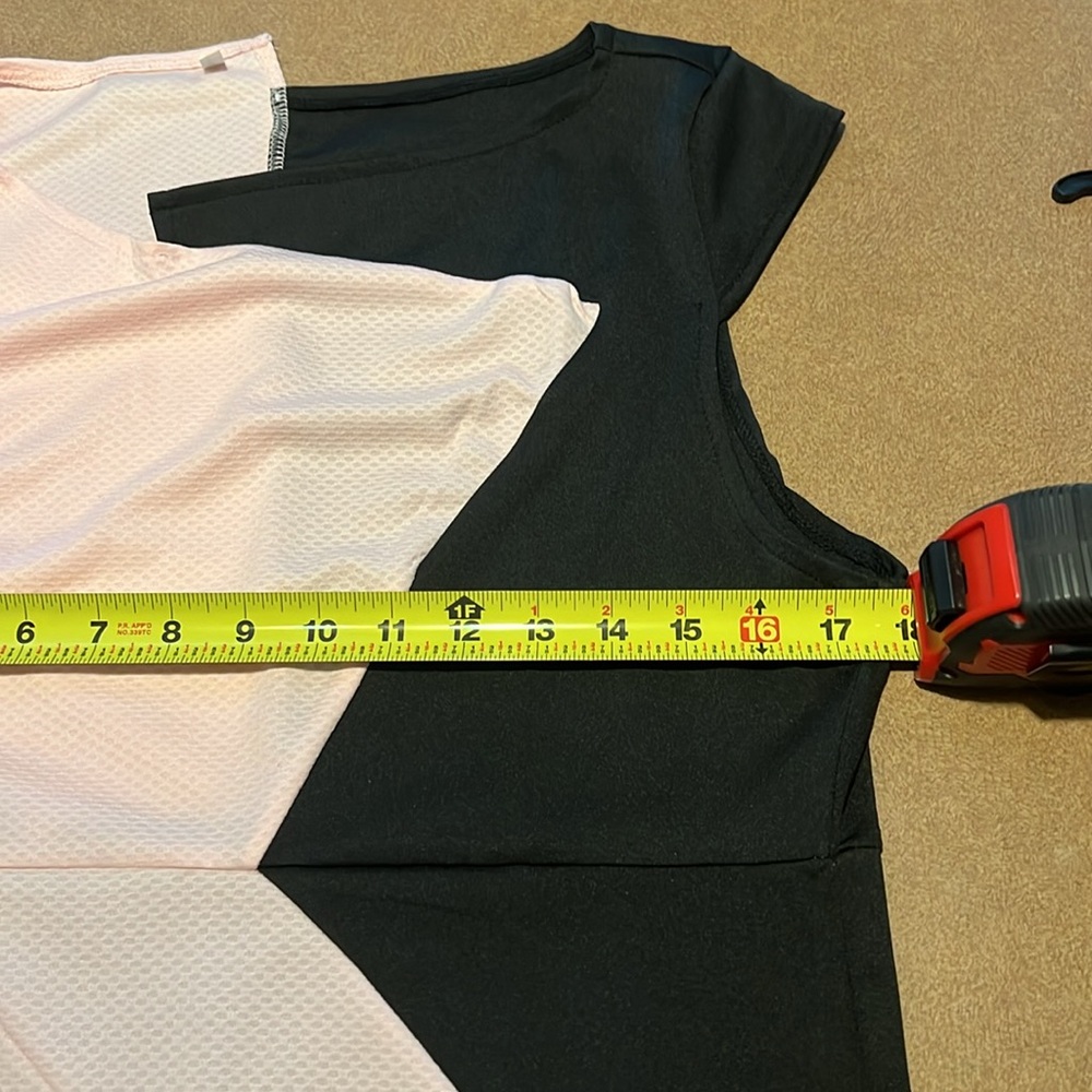 Elegant Pink and Black Colorblock Dress. Pit to pit 18” - Picture 2 of 4